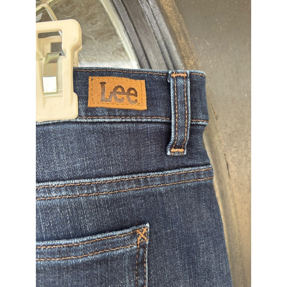 Lee Womens Relaxed Fit Straight Leg Mid Rise‎ Dark Wash Jeans 18 Medium 3054039 - Picture 8 of 8